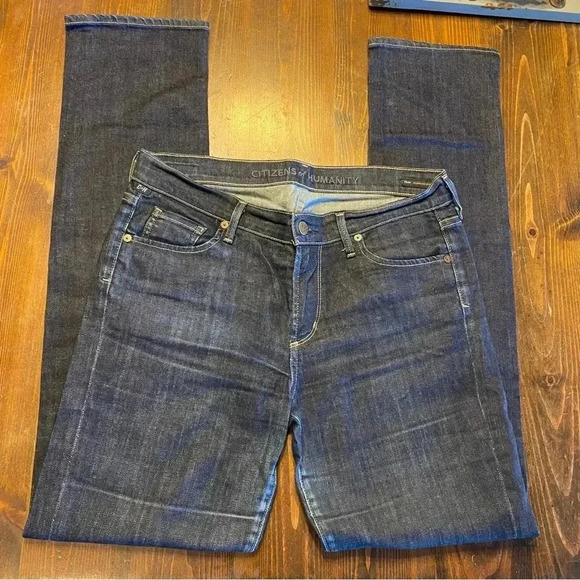 CITIZENS OF HUMANITY Elson Medium Rise Straight Stretch Jeans size 30 - Picture 4 of 15